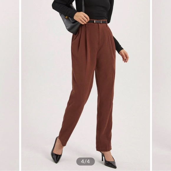 NWT Commense brick red straight leg pants - Picture 4 of 10